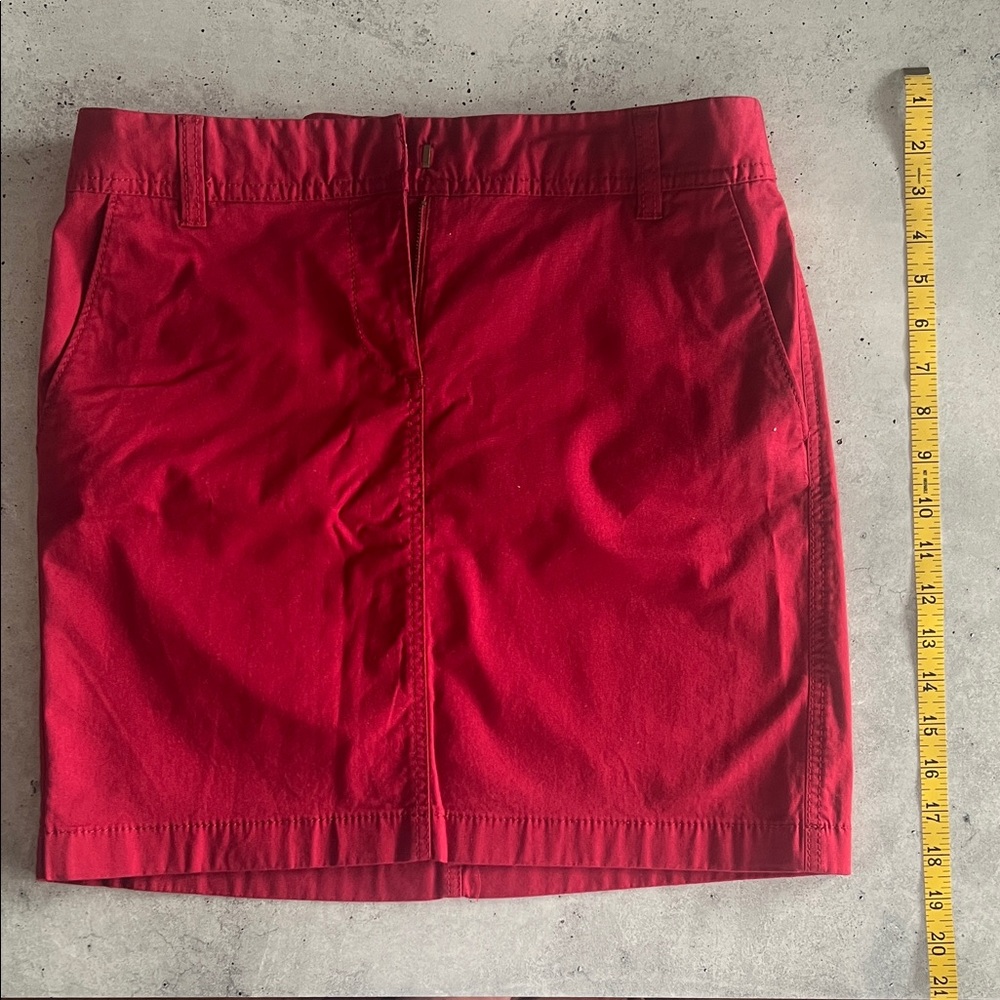 Loft Classic Red Women's Mini Skirt  Size 2 NWOT